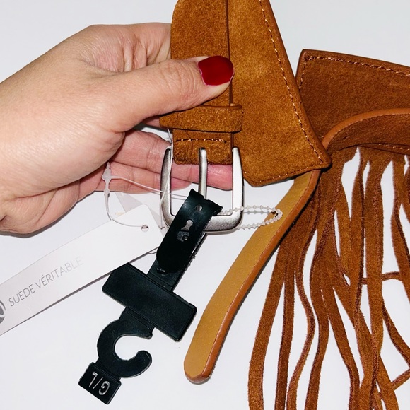 Smart Set Fringe Belt - Genuine Suede - Picture 5 of 8